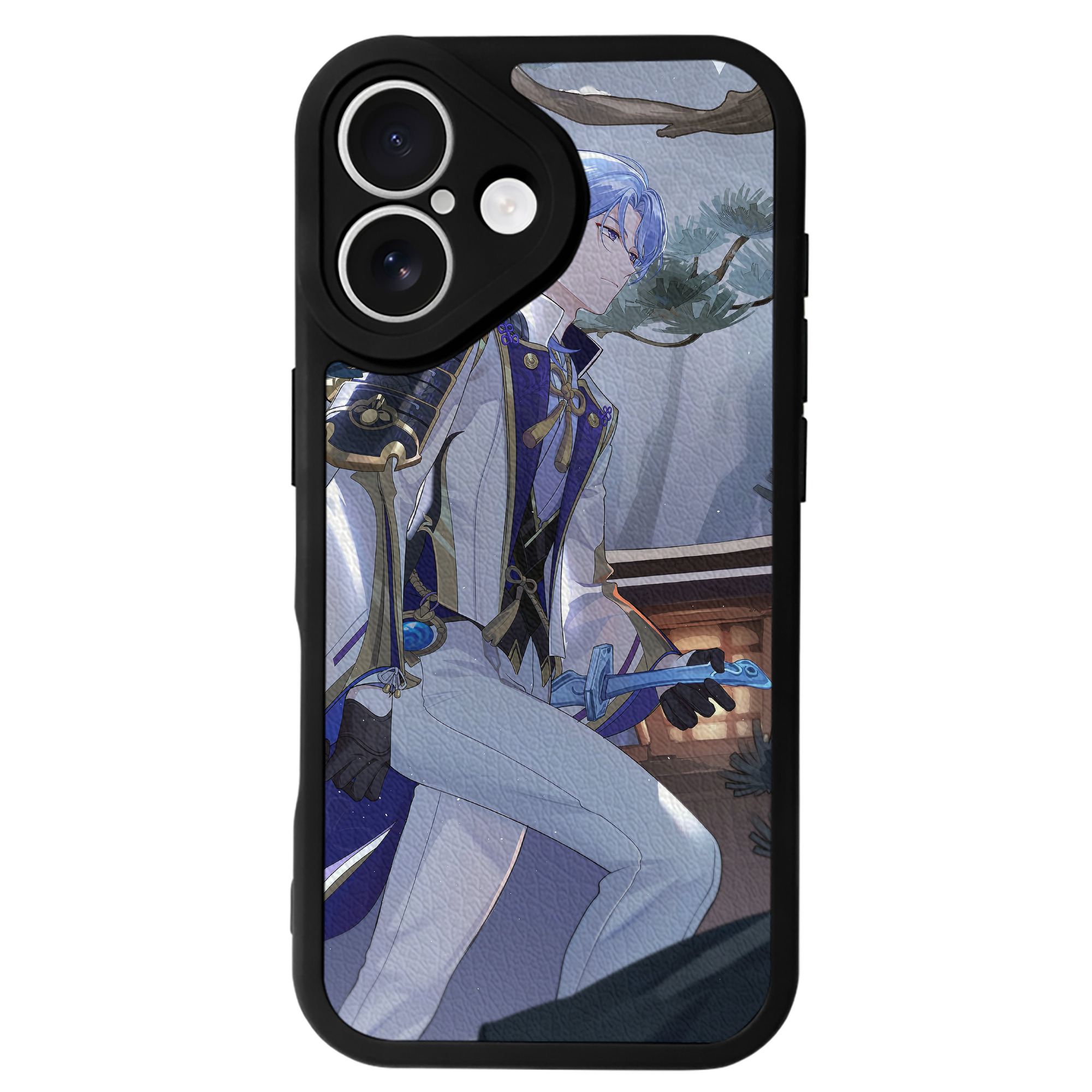 げんし神 genshin 【iPhone 16シリーズ対応】シリコンスマホケース（レザー調） 材質：シリコン